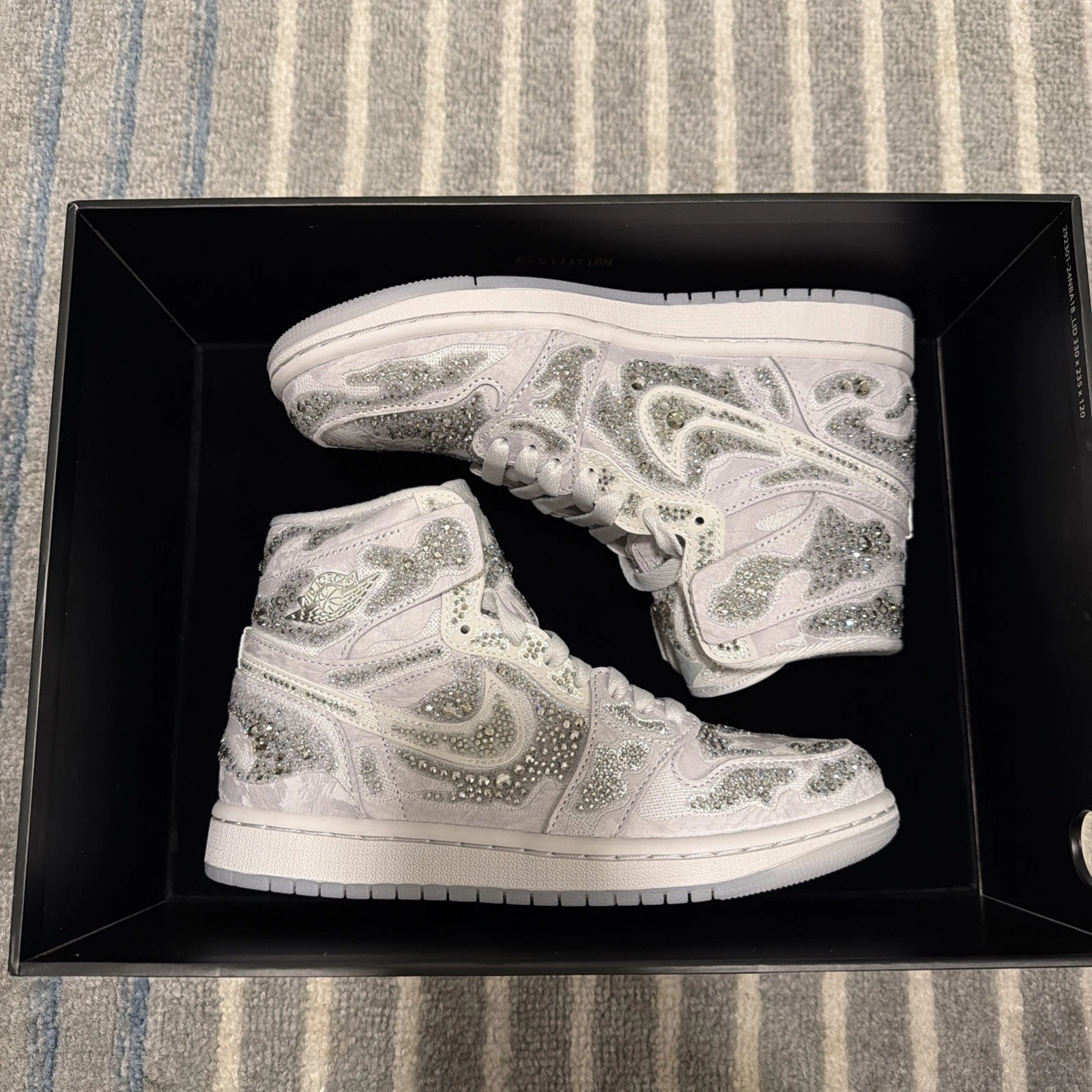 Air Jordan 1 Swarovski High Size 7w 5.5M Brand New Extremely Rare🔥LA Exclusive - Image 1