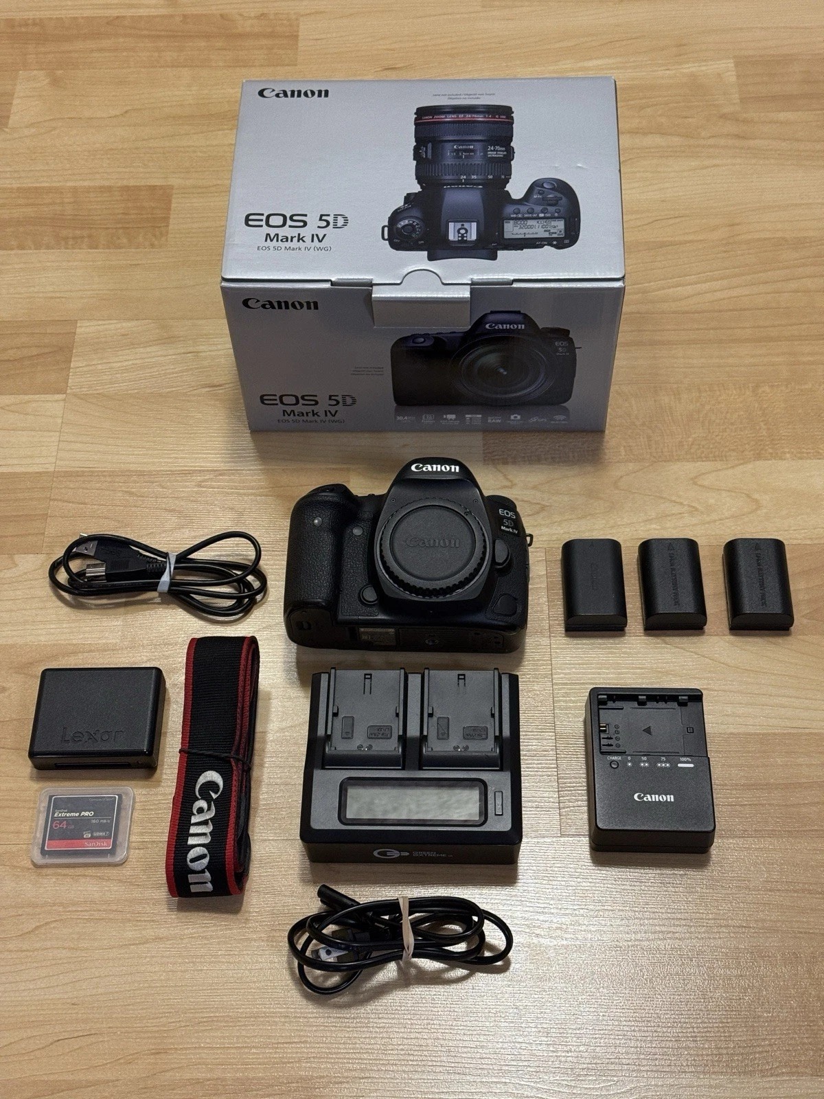 Canon EOS 5D MARK IV 30.4 MP Digital SLR Camera - Black (Body Only) w/ Box - Image 1