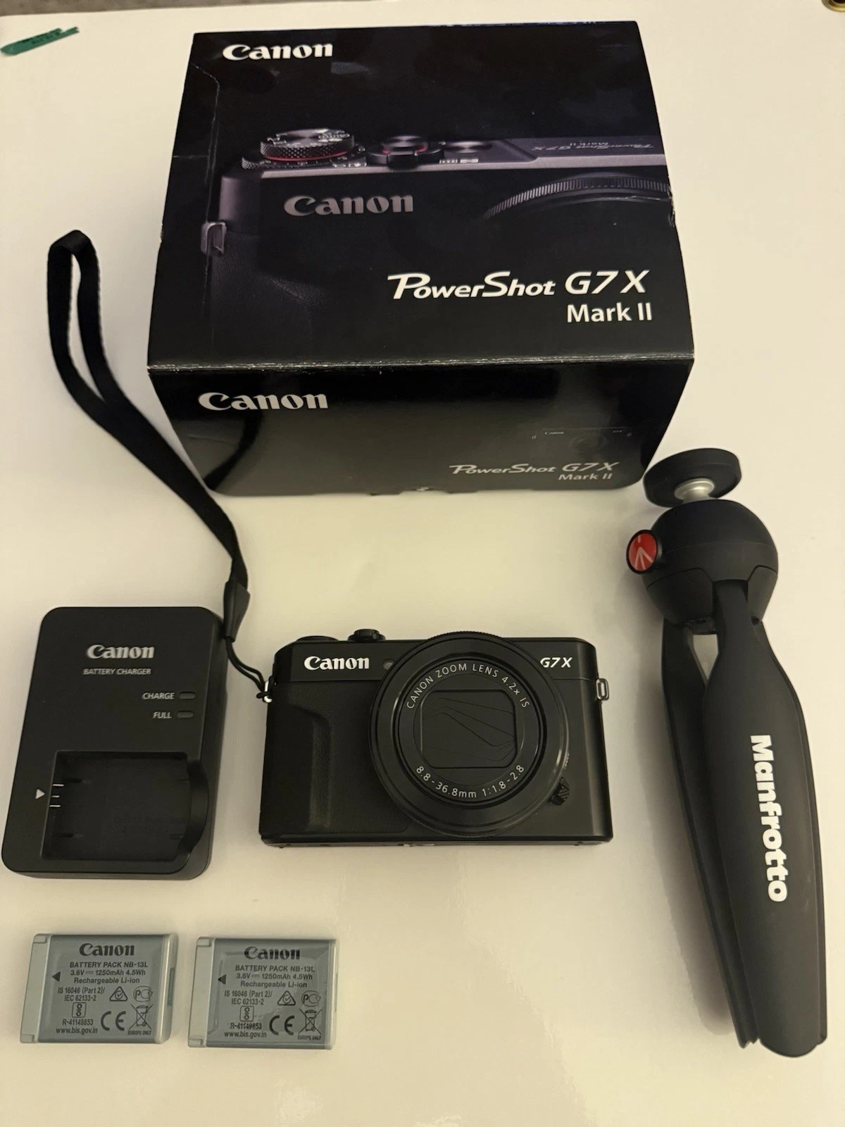 Canon G7 X Mark II Digital Camera + Creator Kit – Mint / Perfect for Vloggers - Image 1