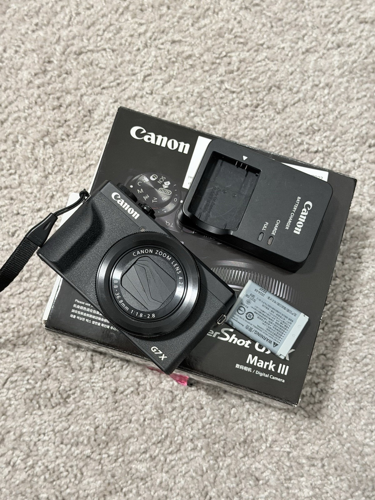 Canon PowerShot G7X Mark III 4K UHD 20.1MP Digital Camera Black + 128GB SD Card - Image 1