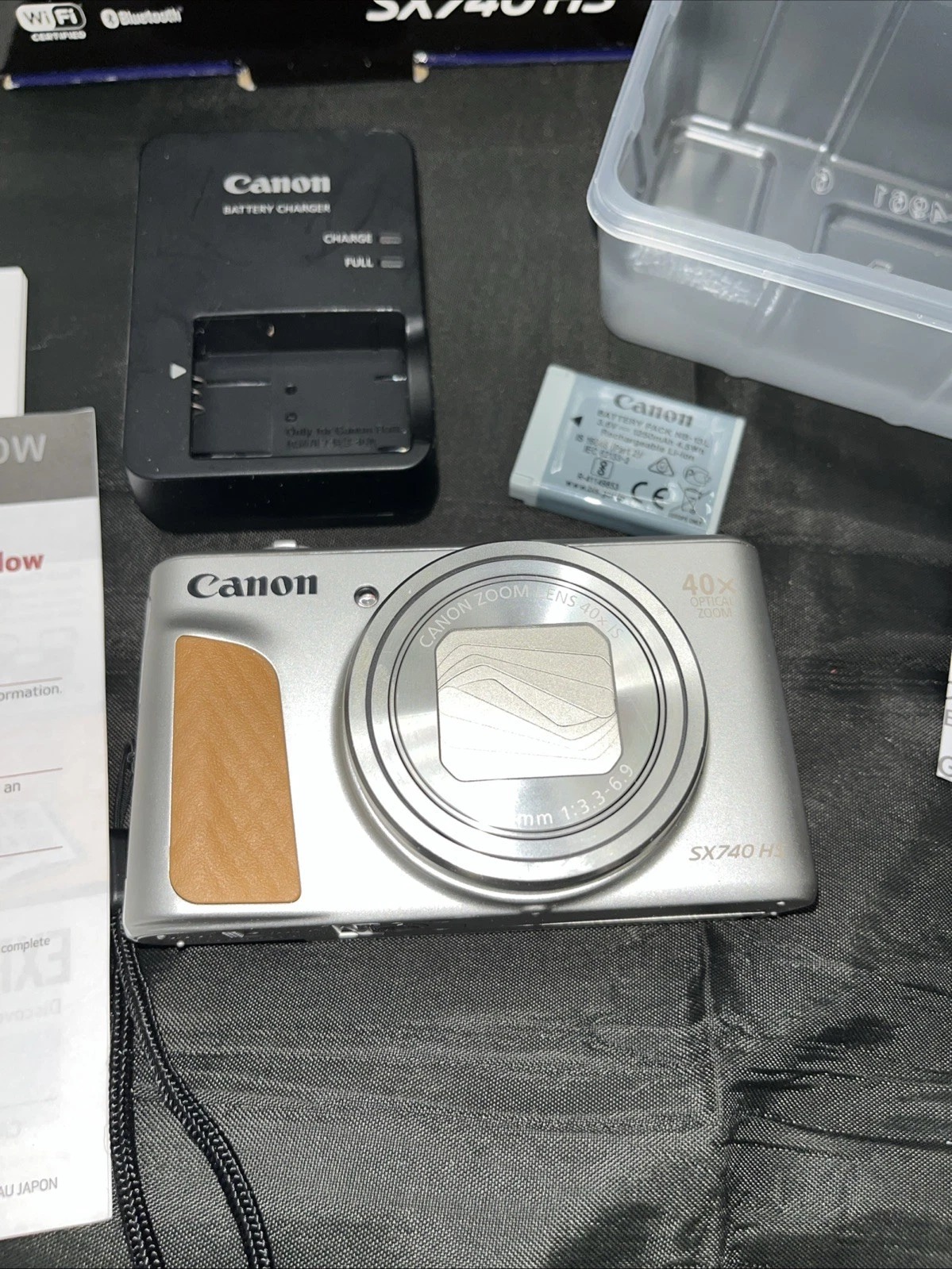 Canon PowerShot SX740 HS 20.3MP Digital Camera – Silver (MINT) - Image 1