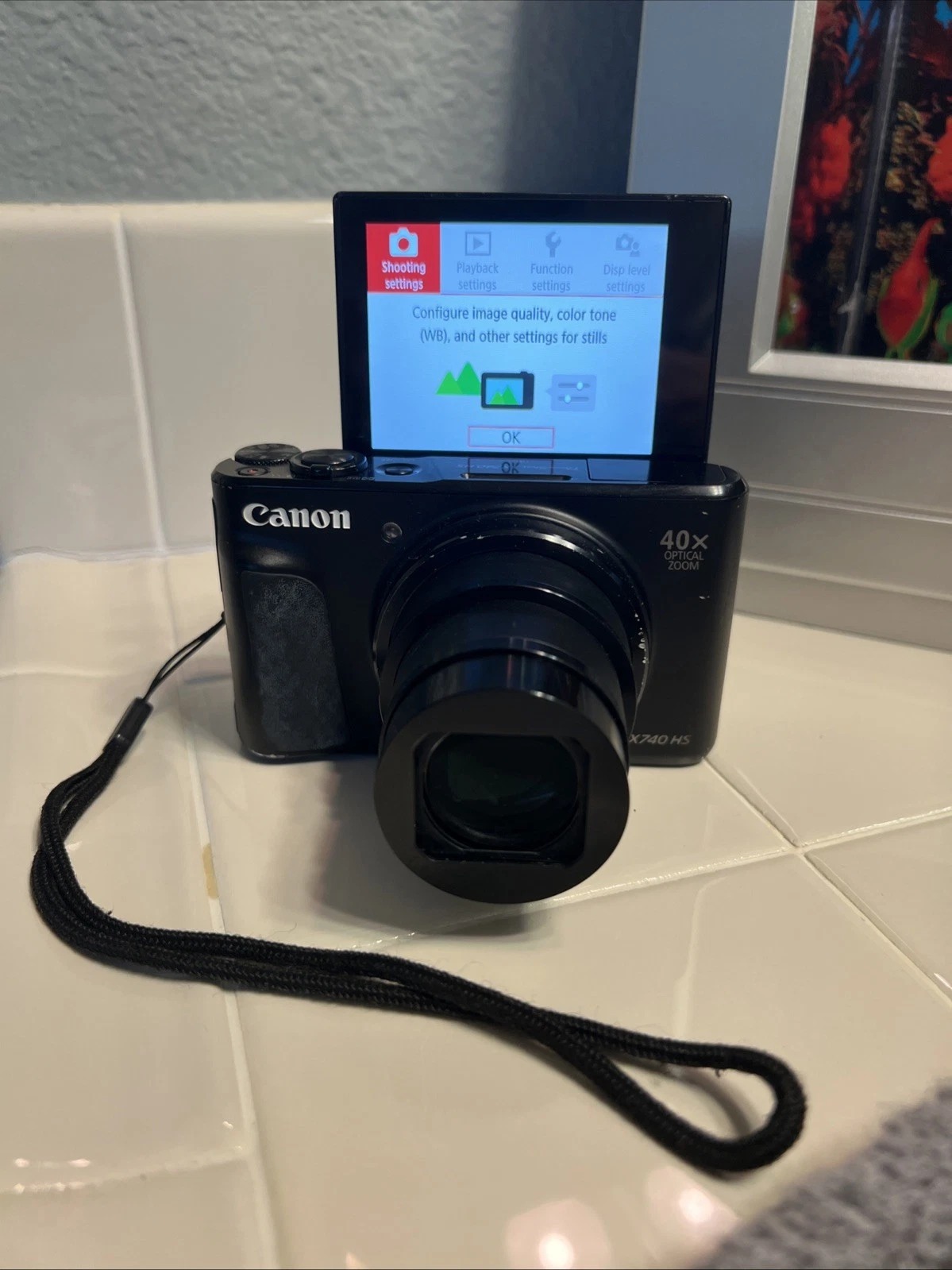 Canon PowerShot SX740 HS – Brand New 4K Black Compact Camera for vlogging - Image 1
