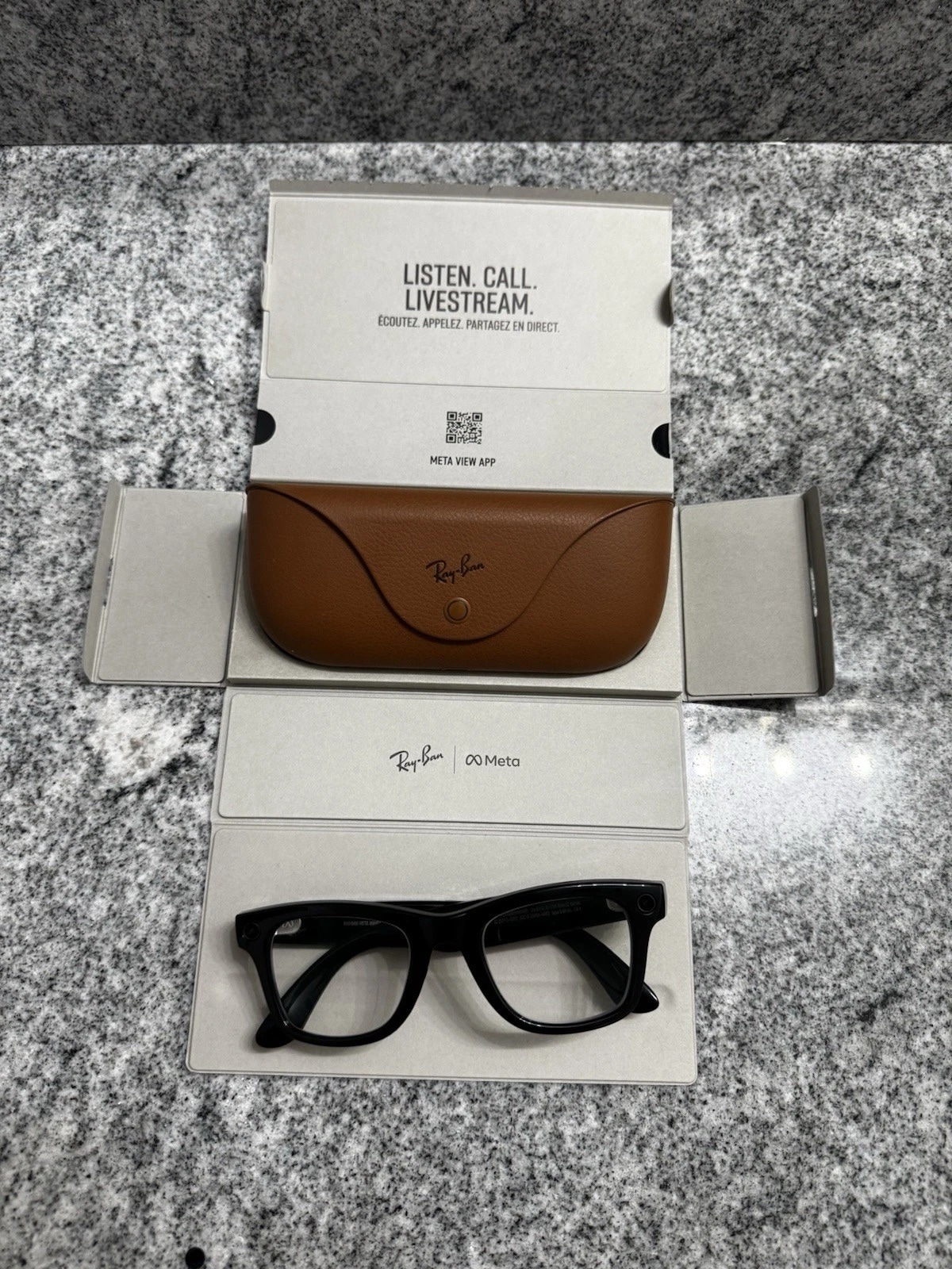 loss Black Ray-Ban Meta Wayfarer RW4006 Smart Glasses Gen 1 – Transition Lenses - Image 1