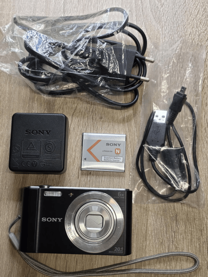 Sony Cyber-shot DSC-W810 Compact Digital Camera – 20.1MP, 6x Optical Zoom, Black, Tested & Working - Image 1