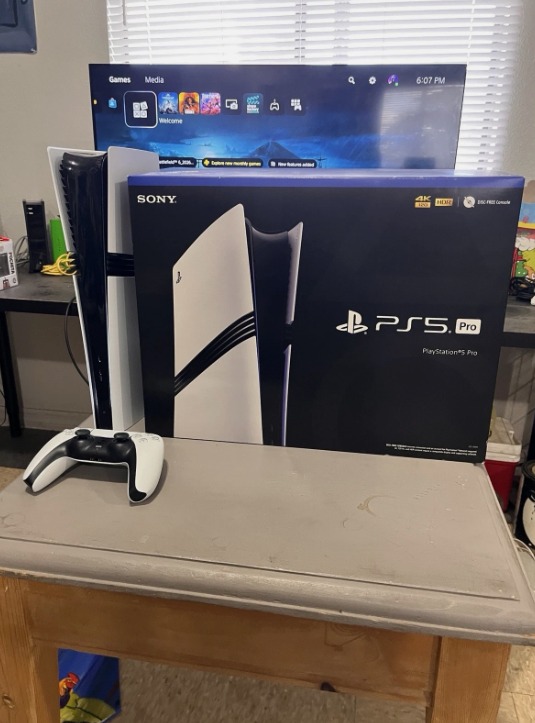 Sony PlayStation 5 PRO CFI-7019 White 2TB With Original Box - Image 1