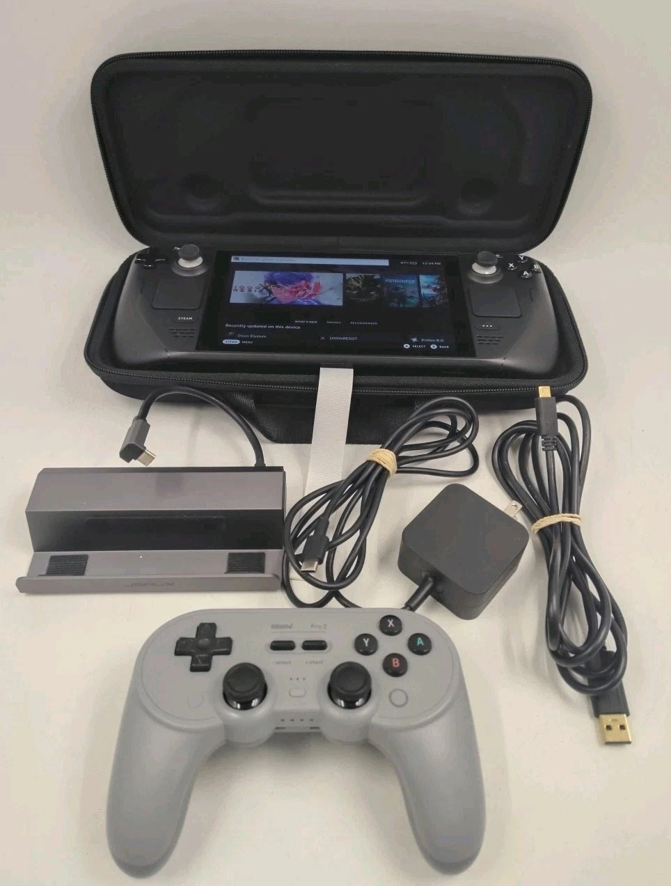 Steam Deck 512GB SSD (Model 1010) – Full Bundle | Dock + Controller + Case - Image 1