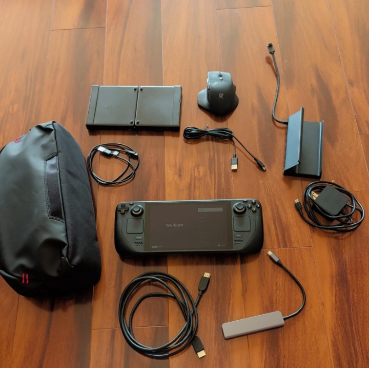 Valve Steam Deck OLED 1TB Bundle Dock Keyboard Mouse Case Charger Extras - Image 1